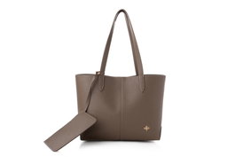 Lucky Bees Bolso Tote Visón Oscuro